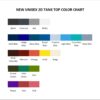 tank top color chart - Blink 182 Band Store