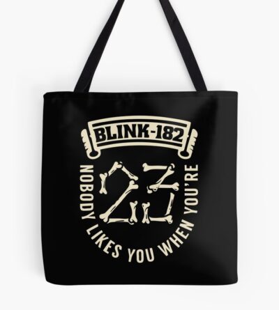 Blink The Eyes 182 Tote Bag Official Blink 182 Band Merch