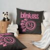  Throw Pillow Official Blink 182 Band Merch