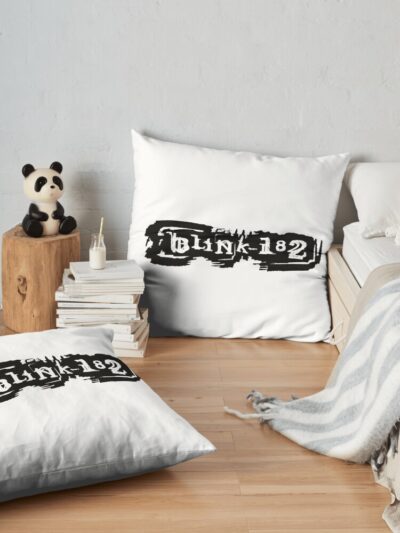 182 The Eyes Blink Throw Pillow Official Blink 182 Band Merch