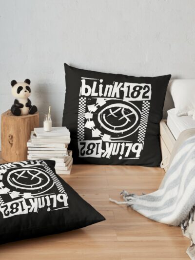 Throw Pillow Official Blink 182 Band Merch