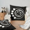 Blink Eyes 182 Times Throw Pillow Official Blink 182 Band Merch