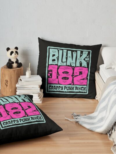 Throw Pillow Official Blink 182 Band Merch