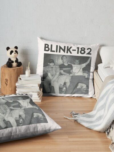 Retro, H, Workaholics Blink 182 Shirt, Blink 182 T Shirt, Blink 182 Tee, Vintage Blink 182 Shirt, Blink 182 Band Tee, Blink 182 Rock Shirt, Vintage Style Shirt Throw Pillow Official Blink 182 Band Merch