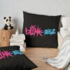 The Eyes Blink Record 182 Times Throw Pillow Official Blink 182 Band Merch