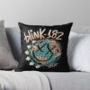  Throw Pillow Official Blink 182 Band Merch