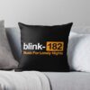  Throw Pillow Official Blink 182 Band Merch