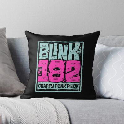 Throw Pillow Official Blink 182 Band Merch