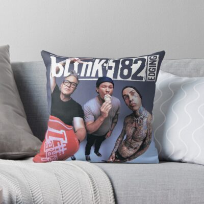 Throw Pillow Official Blink 182 Band Merch