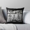 Retro, H, Workaholics Blink 182 Shirt, Blink 182 T Shirt, Blink 182 Tee, Vintage Blink 182 Shirt, Blink 182 Band Tee, Blink 182 Rock Shirt, Vintage Style Shirt Throw Pillow Official Blink 182 Band Merch