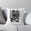 Retro, H, Workaholics Blink 182 Shirt, Blink 182 T Shirt, Blink 182 Tee, Vintage Blink 182 Shirt, Blink 182 Band Tee, Blink 182 Rock Shirt, Vintage Style Shirt Throw Pillow Official Blink 182 Band Merch