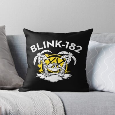 Relax Bunny Throw Pillow Official Blink 182 Band Merch