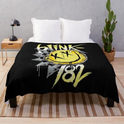 Throw Blanket Official Blink 182 Band Merch