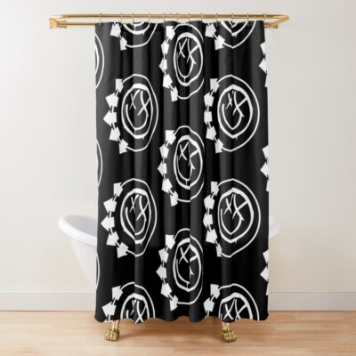 Blink Eyes 182 Times Shower Curtain Official Blink 182 Band Merch