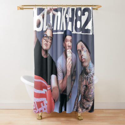 Shower Curtain Official Blink 182 Band Merch